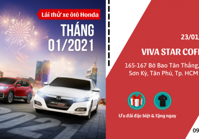 Lái thử xe ôtô Honda tại Tân Phú (23/01/2021)