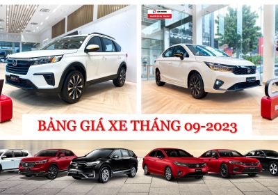 Bảng Giá Xe Honda & Khuyến Mãi Tháng 09/2023 | Honda Ôtô Sài Gòn - Cộng Hòa