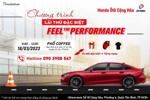Sự kiện Lái Thử Xe Ô tô Honda FEEL THE PERFORMANCE | Tháng 03-2023