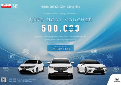 TẶNG VOUCHER SỬ DỤNG GÓI DỊCH VỤ HONDA CONNECT | Honda Ôtô Sài Gòn - Cộng Hòa