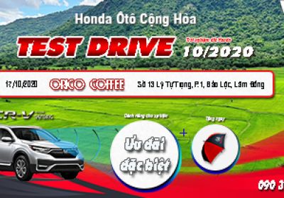 Lái thử xe ô tô Honda tại Lâm Đồng